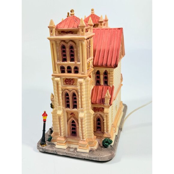 Christmas Village Collectible | Lemax Caddigton All Saints Cathedral Lighted - Picture 7 of 16
